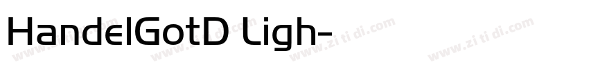HandelGotD Ligh字体转换